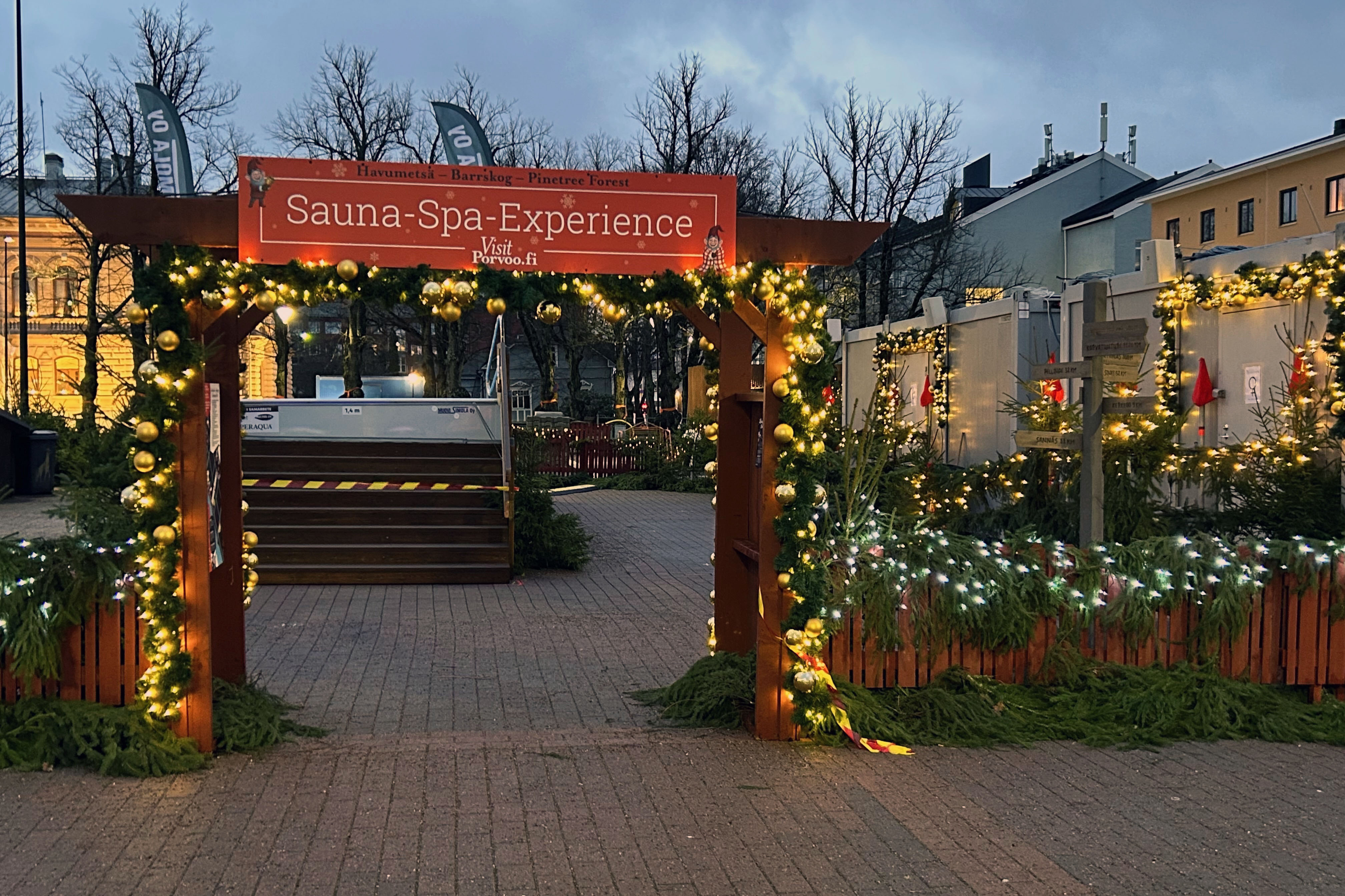 Porvoon joulutorin sauna